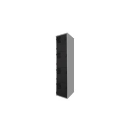 Locker Color Negro - 4 Puertas