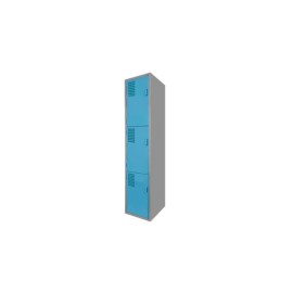 Locker Color Azul - 3 Puertas